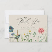 Rahmen für geheime Garden-Wildblumen Dankeskarte (Vorderseite)