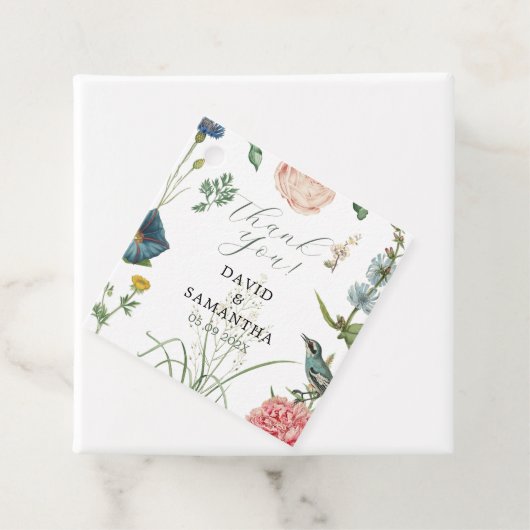 Rahmen für geheime Garden-Wildblumen Geschenkanhänger (Beispiel)