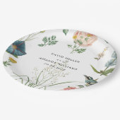 Rahmen für geheime Garden-Wildblumen Pappteller (Schrägansicht)