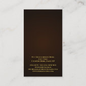 Rahmen für goldene Blume | Name Visitenkarte (Rückseite)