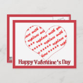 Rahmen für Herzform Postkarte (Vorne/Hinten)