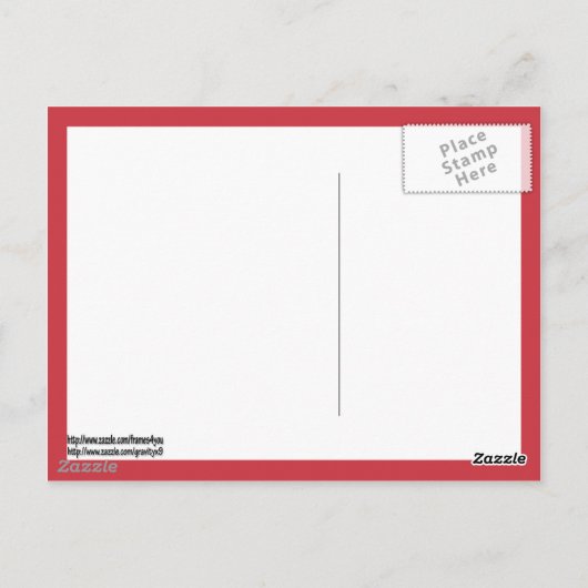 Rahmen für Herzform Postkarte (Rückseite)