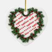 Rahmen für Herzkranz-Fotos Keramikornament (Hinten)