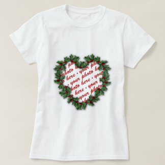 Rahmen für Herzkranz-Fotos T-Shirt