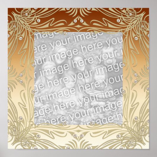 Rahmen für Ihr Foto Poster Image Coffee Gold (Vorne)