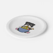 Rahmen für Miniatur-Schnauzer Pappteller (Schrägansicht)