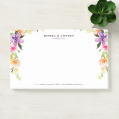 Rahmen für pastellfarbene Blume Post-it Klebezettel (Büro)