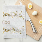 Rahmen für Vintage Wirbel Handtuch (Viertel Falte)