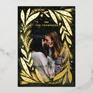 Rahmen für Weihnachtsfeiertage Folien Feiertagskarte