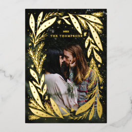 Rahmen für Weihnachtsfeiertage Folien Feiertagskarte