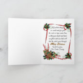 Rahmen für Weihnachtskarten-Foto Feiertagskarte (Innenseite)