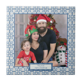 Rahmen für Weihnachtslieder und Blume Fliese