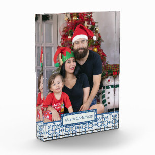 Rahmen für Weihnachtslieder und Blume Fotoblock