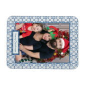 Rahmen für Weihnachtslieder und Blume Magnet (Horizontal)