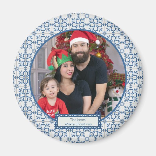 Rahmen für Weihnachtslieder und Blume Magnet (Vorne)