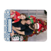 Rahmen für Weihnachtslieder und Blume Magnet (Horizontal)