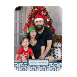 Rahmen für Weihnachtslieder und Blume Magnet