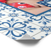 Rahmen für Weihnachtslieder und Blume Poster (Ecke)