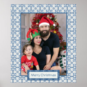 Rahmen für Weihnachtslieder und Blume Poster