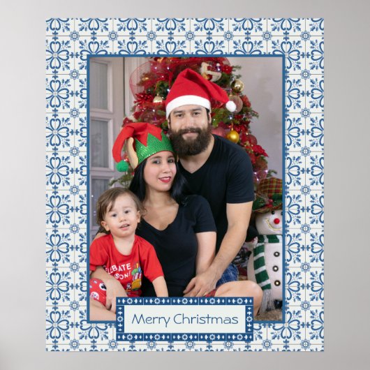 Rahmen für Weihnachtslieder und Blume Poster (Vorne)