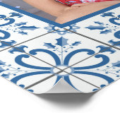 Rahmen für Weihnachtslieder und Blume Poster (Ecke)