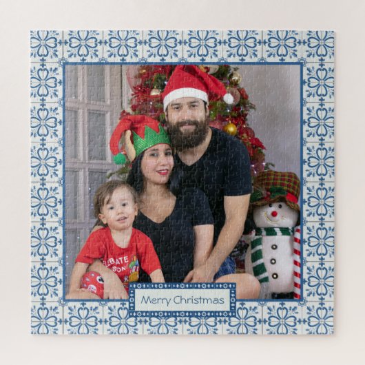 Rahmen für Weihnachtslieder und Blume Puzzle (Vertikal)