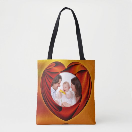 Rahmen - Herz des Lebens + Ihr Foto Tasche (Vorderseite)