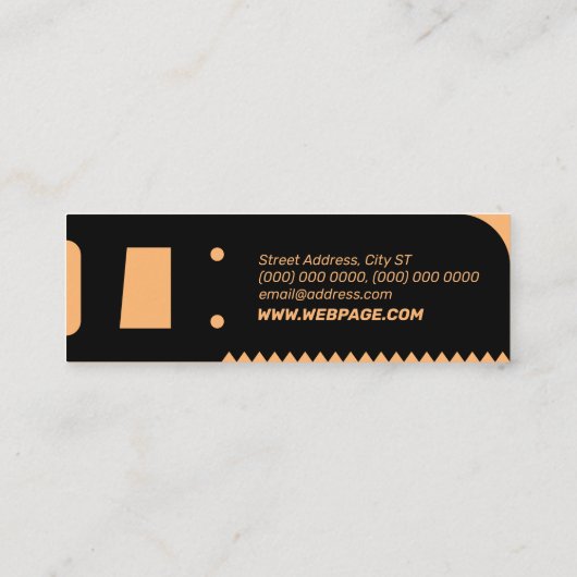 Rahmen Mini Visitenkarte (Rückseite)