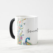 Rahmen mit Aquarell-Blume Verwandlungstasse (Vorderseite Links)