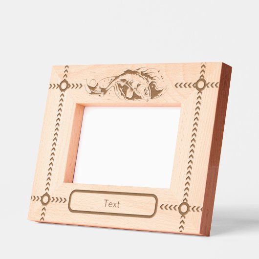 Rahmen mit Fischgravur (Links)