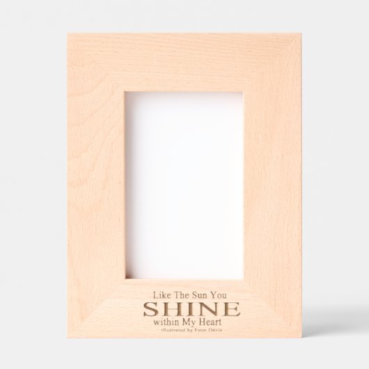 Rahmen mit meinem Zitat von Feon Davis (Vorderseite)