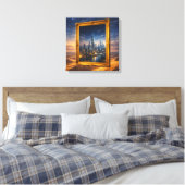 Rahmen ohne Gemälde Leinwanddruck (Insitu (Schlafzimmer))
