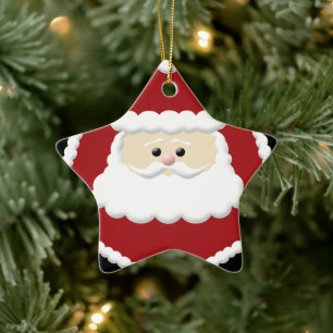 Rahmen-Ornament des Santa Claus Foto Keramik Ornament