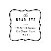 Rahmen Personalisierte Briefmarke aus Holz Gummistempel (Prägung)