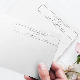 Rahmen Schrift Elegant Schwarz Weiß Hochzeit