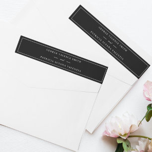 Rahmen Schrift Eleganter Smoking Schwarz Hochzeit