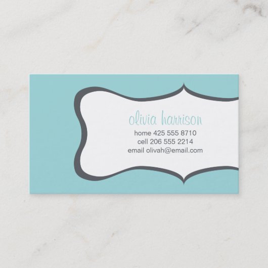 Rahmen-Telefonkarte Telefonnummerkarte (Vorderseite)