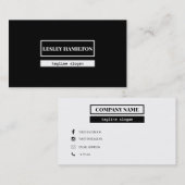 Rahmen verdrehen visitenkarte (Vorne/Hinten)