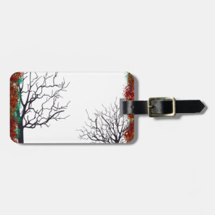 Rahmenbäume Herbstdekoration Gepäckanhänger