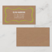 Rahmenkraftpapier-Telefonkarte Telefonnummerkarte (Vorne/Hinten)