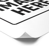 Rahmenloses Portraitposter Poster (Ecke)