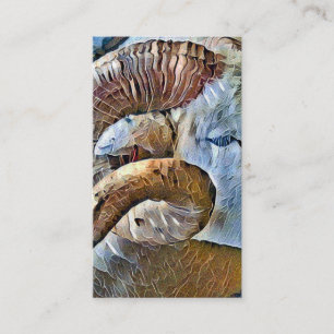 RAHMENTIERE VISITENKARTE