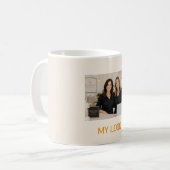 Rahmgeschäftslogo rechteckiges Foto Kaffeetasse (Vorderseite Links)