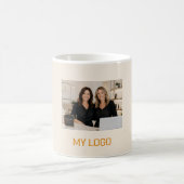 Rahmgeschäftslogo rechteckiges Foto Kaffeetasse (Mittel)