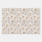 Rahmschic Hochzeit mit Blumen Geschenkpapier Set (Vorderseite 3)