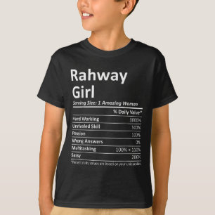 Rahway Mädchen Nj New Jersey Lustige Stadt Heimat  T-Shirt