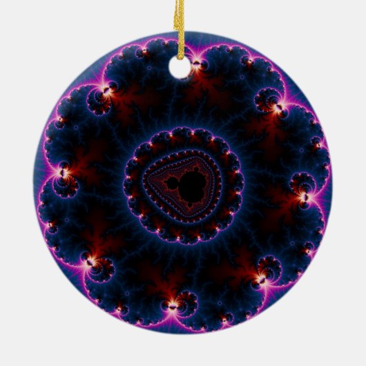 Rai - Fraktal Art Keramik Ornament (Hinten)