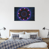Rai - Fraktal Art Leinwanddruck (Insitu (Schlafzimmer))