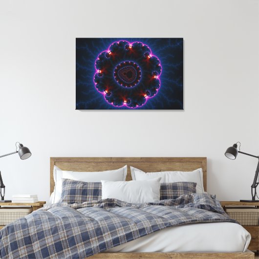 Rai - Fraktal Art Leinwanddruck (Insitu (Schlafzimmer))