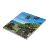 Rai Stones auf Yap Island Fliese (Seite)